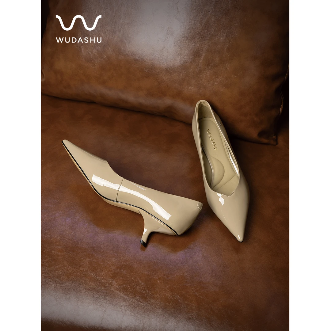 穿高跟鞋的吴大叔新款法式气质时尚浅口高跟鞋尖头细跟百搭单鞋女