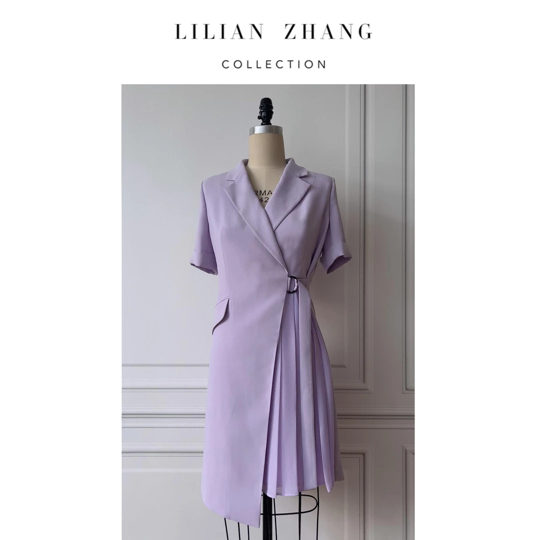 定制—职场漫谈——Lady挚爱——轻职场醋酸西装小众连衣裙夏季2301999