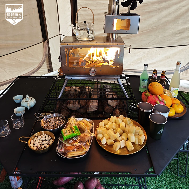 IGT可折叠户外露营桌野餐轻便收纳拼接长方形沥水茶几家用烧烤桌