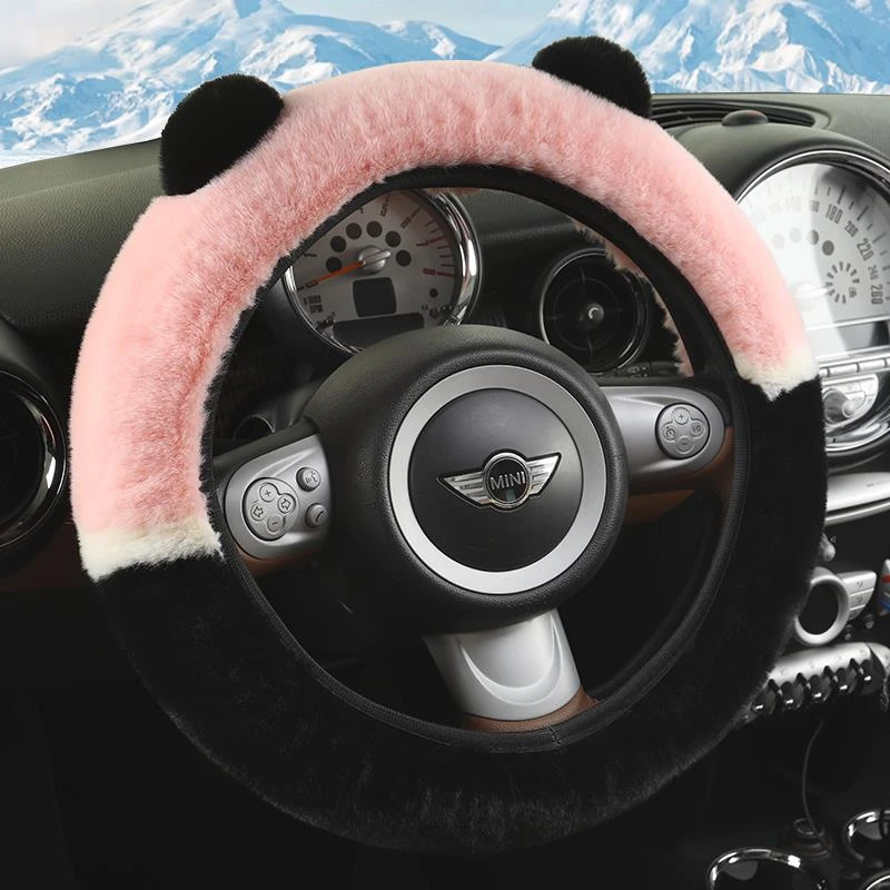 适用丰田卡罗拉雷凌亚洲龙凯美瑞汉兰达威驰锐志毛绒方向盘套冬季