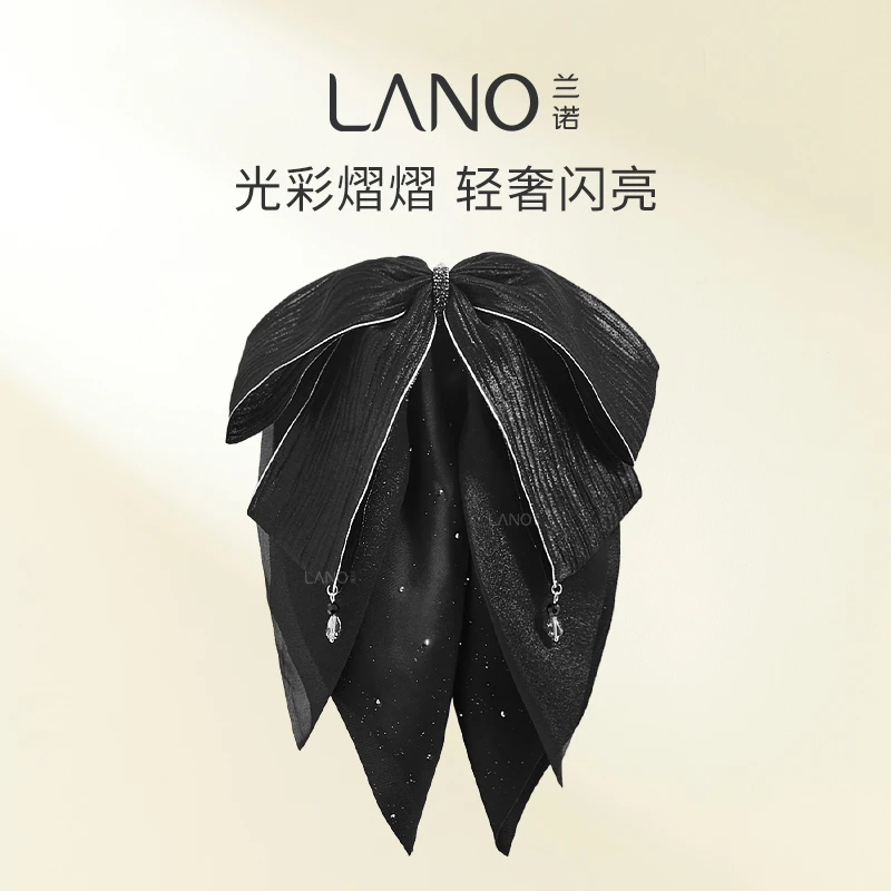 兰诺【星熠】百搭简约多层蝴蝶结抓夹后脑勺发夹鲨鱼夹发饰