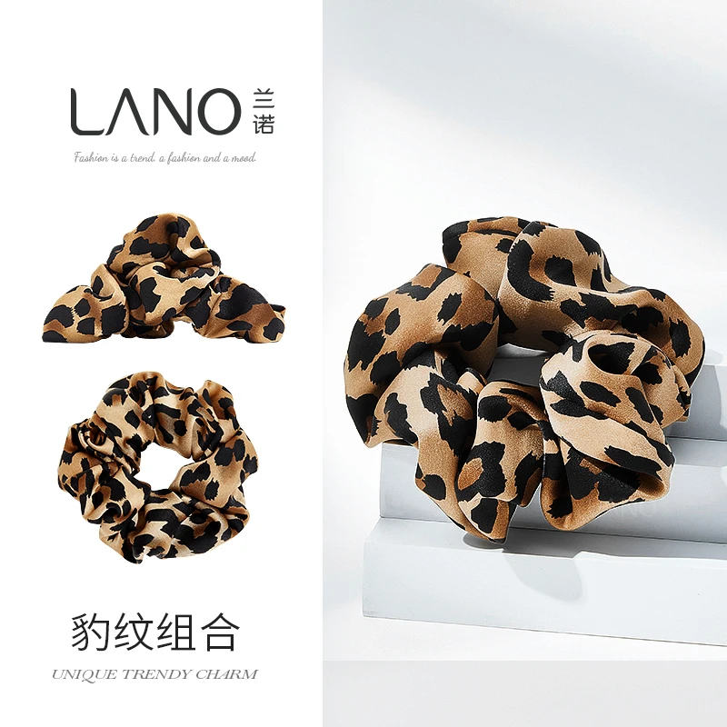 兰诺豹纹甜酷风抓夹时尚ins风气质后脑勺抓夹