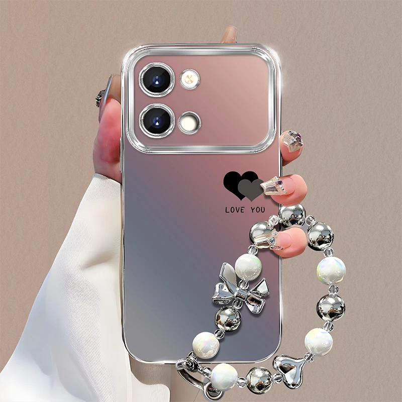 适用于【OPPO】RENO9/Pro创意渐变爱心高级感全包防摔大视窗手机壳