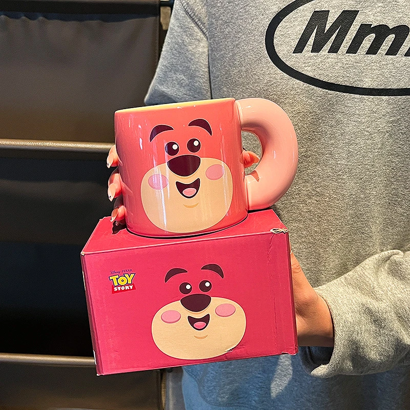 【小大囧】可爱草莓熊陶瓷水杯情侣马克杯女士高颜值家用牛奶咖啡杯