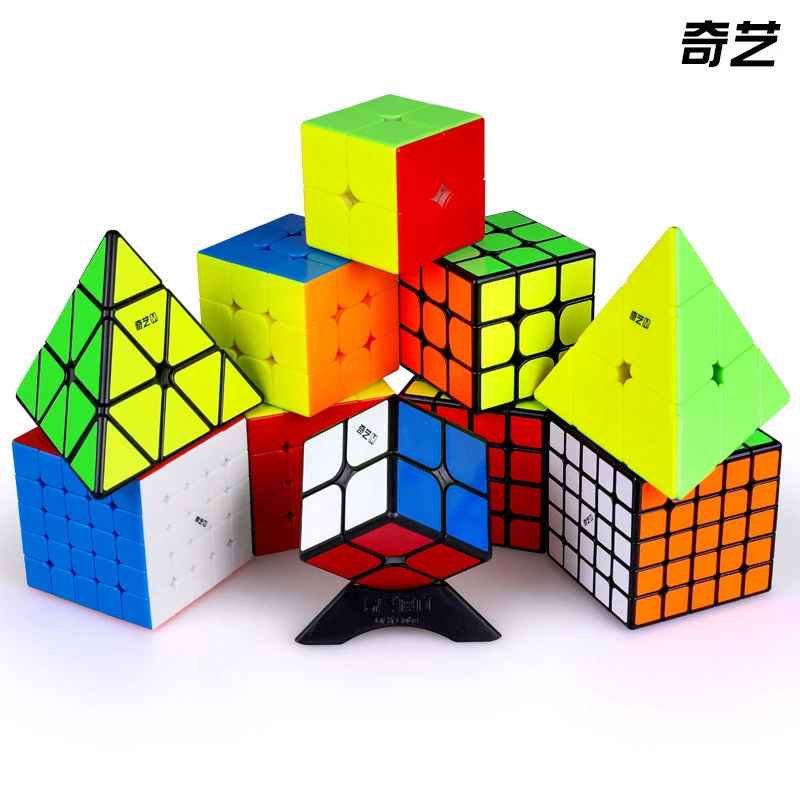 【奇艺魔方】三阶魔方磁力版比赛专用顺滑速拧二阶四阶五阶磁力魔方