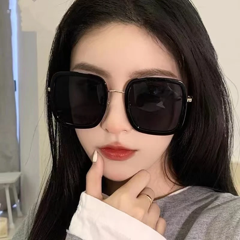 新款个性网红复古大框墨镜女时尚百搭韩版防晒防紫外线太阳镜A82