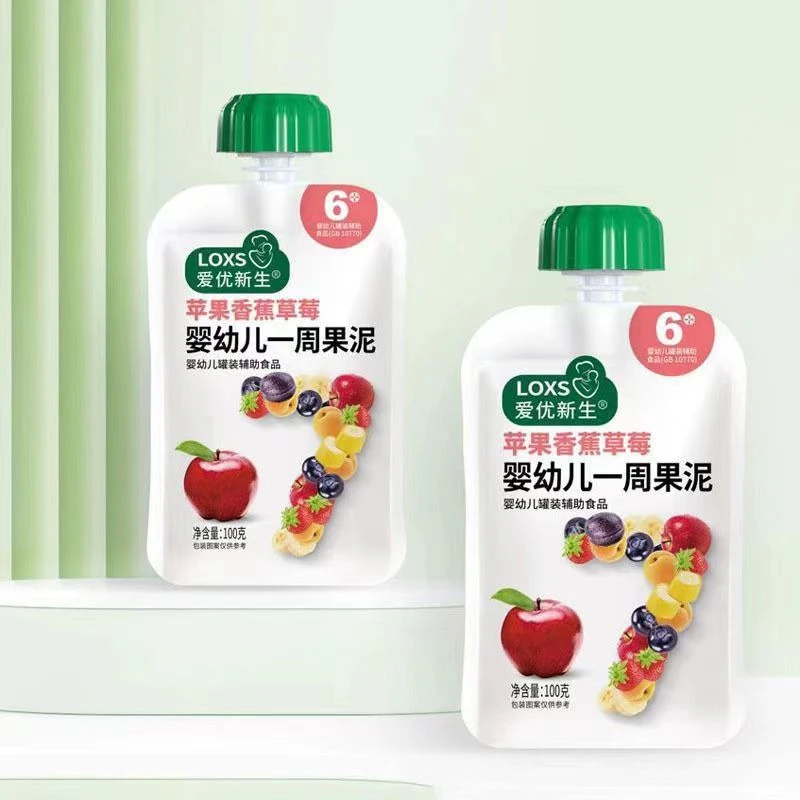 爱优新生婴幼儿一周果泥