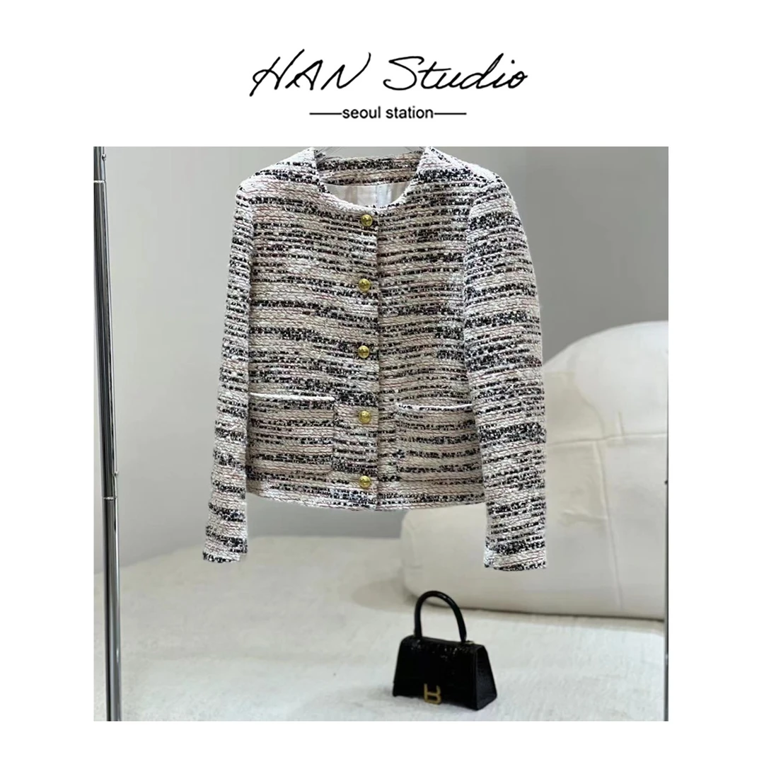 【抽象派】2023秋波洛克风格小香风羊毛混纺短外套