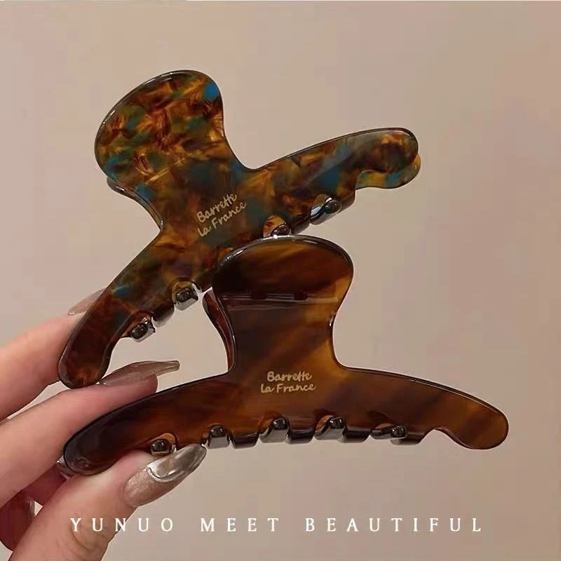 优雅气质发卡发夹后脑勺ins风鲨鱼夹韩国2022新款高端醋