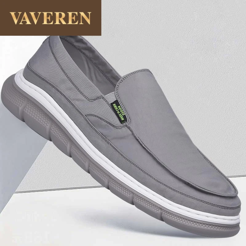 高档轻奢布鞋男2025新款春季透气冰丝速干轻便休闲防臭男士一脚蹬