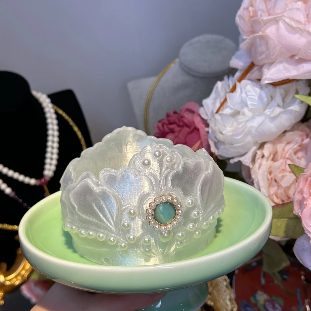 时春居汉服配饰3d打印头饰发冠仙气《洛神》