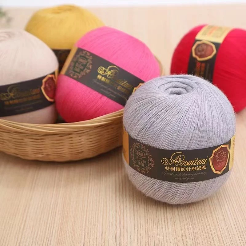 三利正品羊毛开司米毛线A238/3奥塞塔尼特制精纺细线手编毛衣围巾