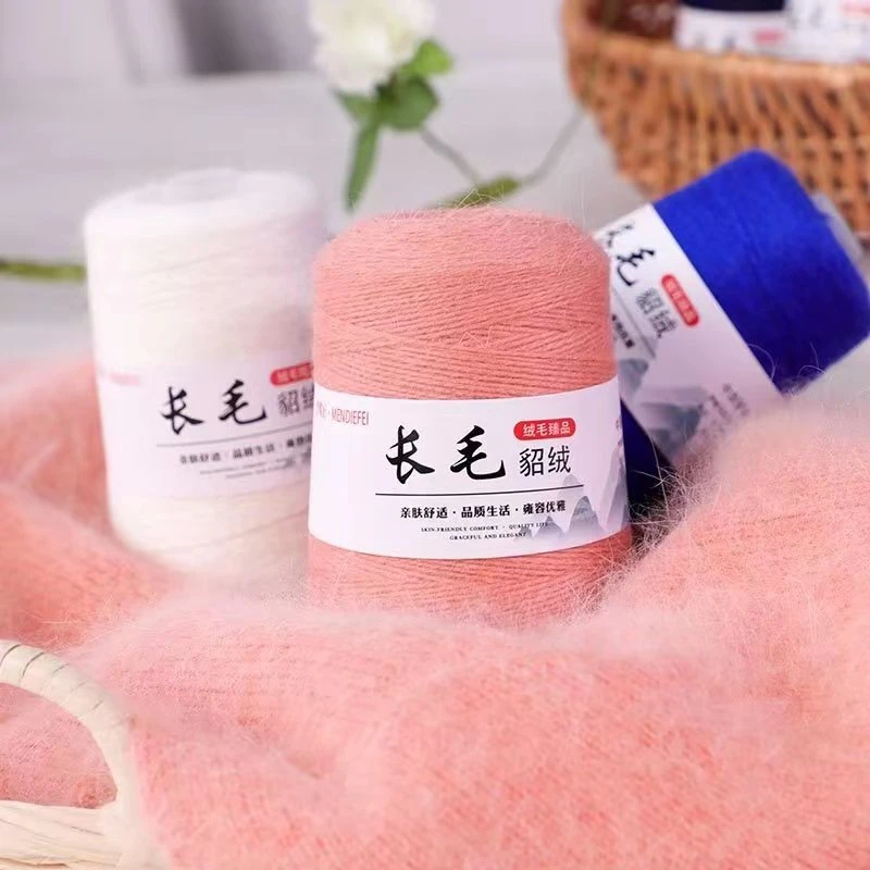 正品100%长毛貂绒线机织手编宝宝貂绒羊绒线亲肤柔软厂家货源清仓
