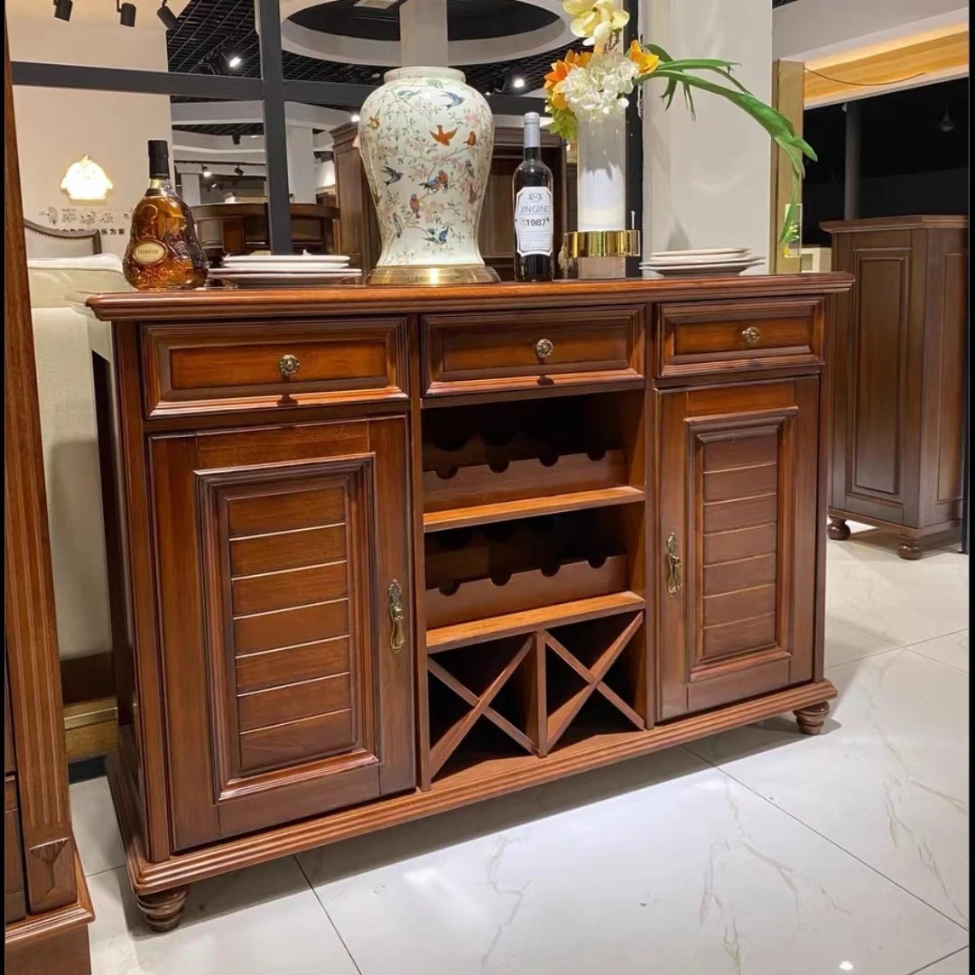 【在线】厂家直销美式纯实木餐边柜储藏客厅餐厅柜1398*450*954mm