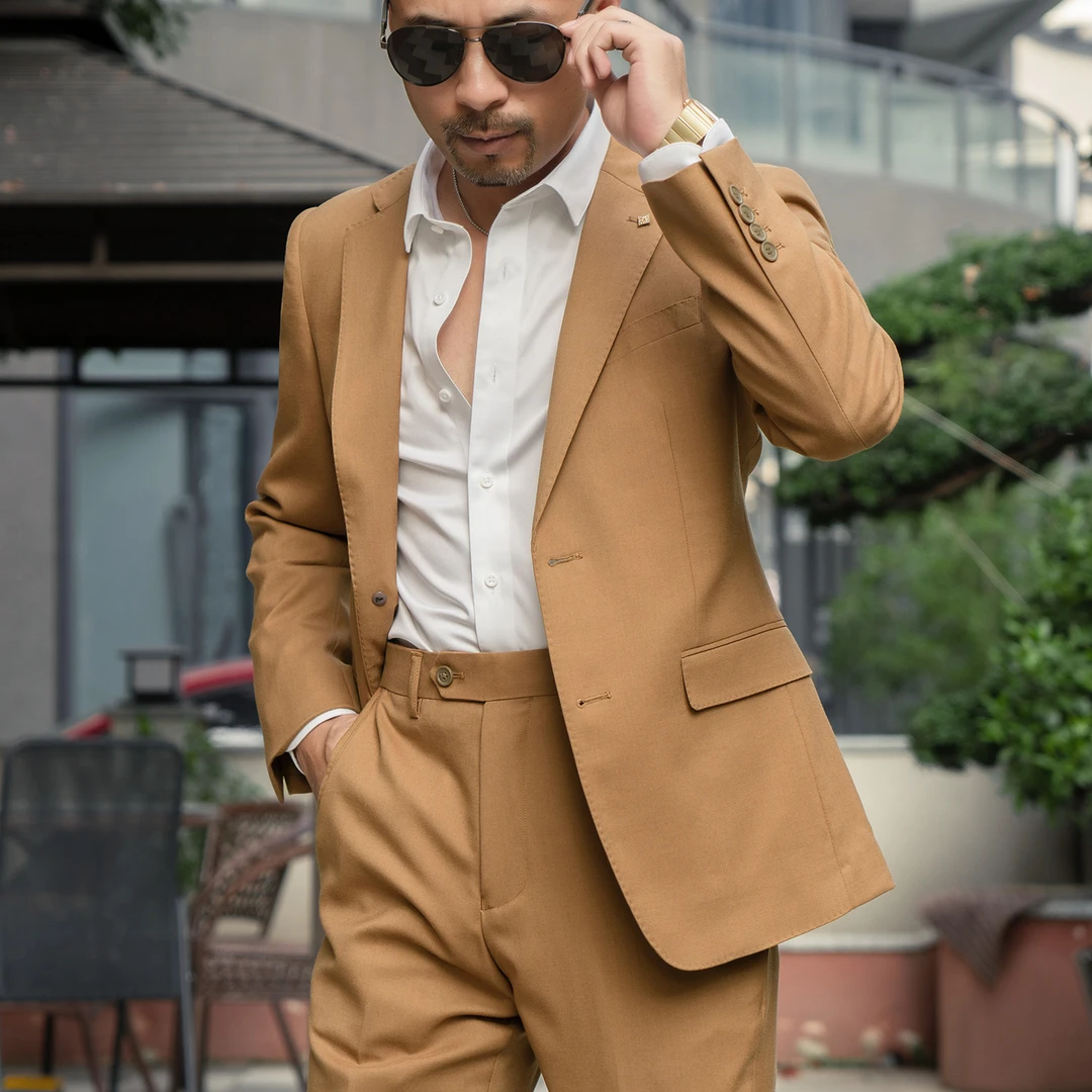 YM1002西裤品质款时尚男士高级感商务休闲韩版修身型男西裤