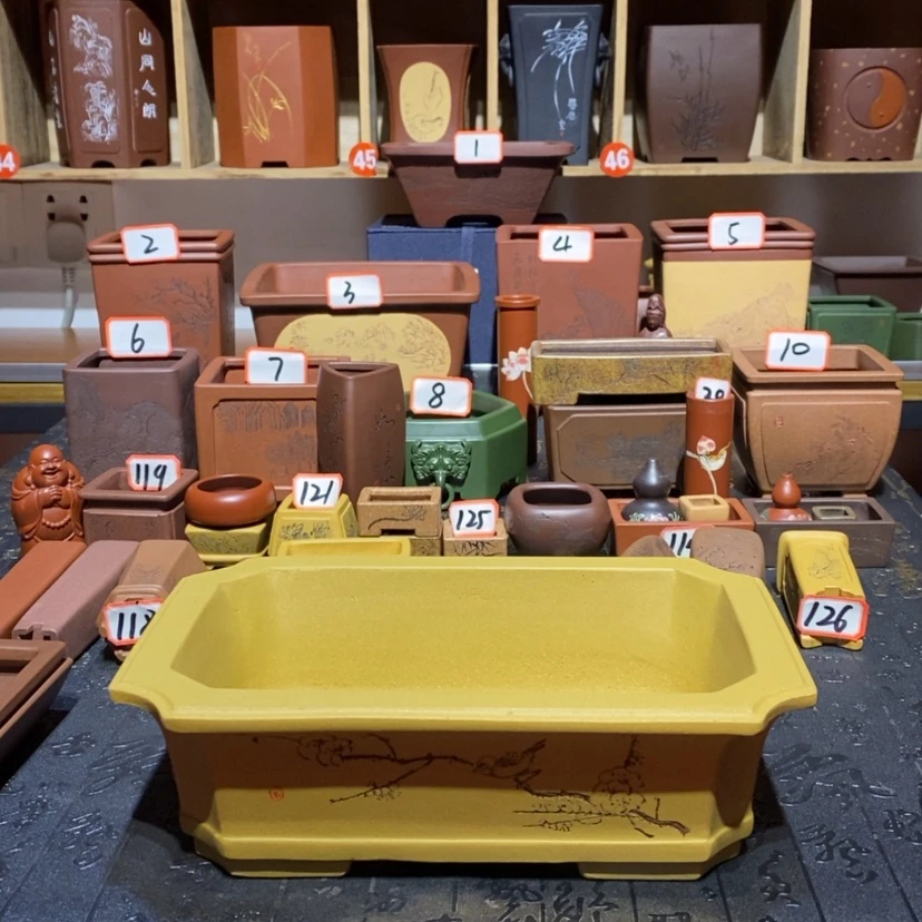 【闪购商品】紫砂花盆善**辨