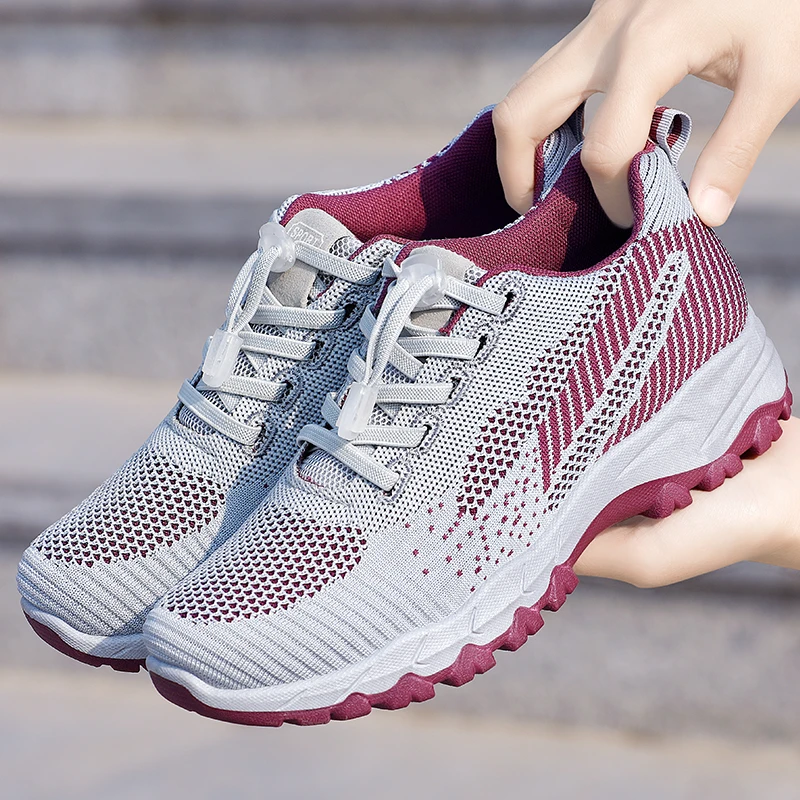 老人鞋女春秋中老年健步鞋防滑奶奶鞋舒适中年运动鞋女软底妈妈鞋