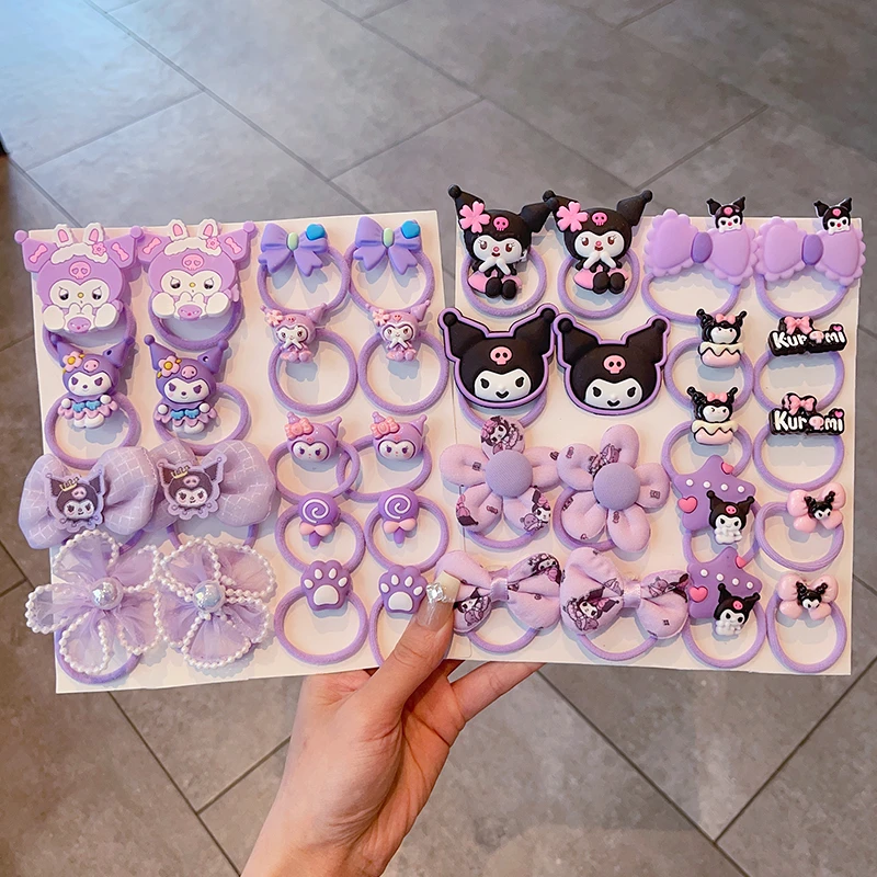 儿童库洛米皮筋女孩卡通发圈扎辫子宝宝高弹力不伤发头绳女童发饰