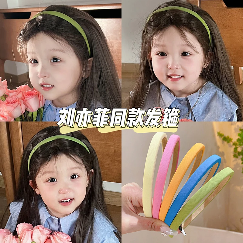 儿童发箍不伤发夏季宝宝压发不勒头发卡发捆女孩可爱简约头箍发饰