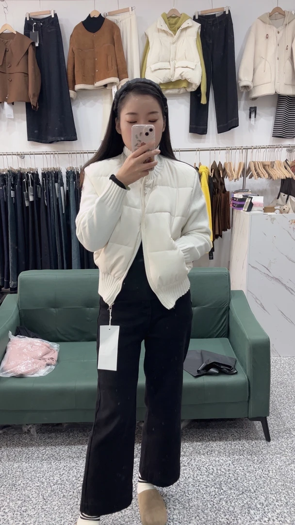 慧子同款秋冬九分加厚牛仔