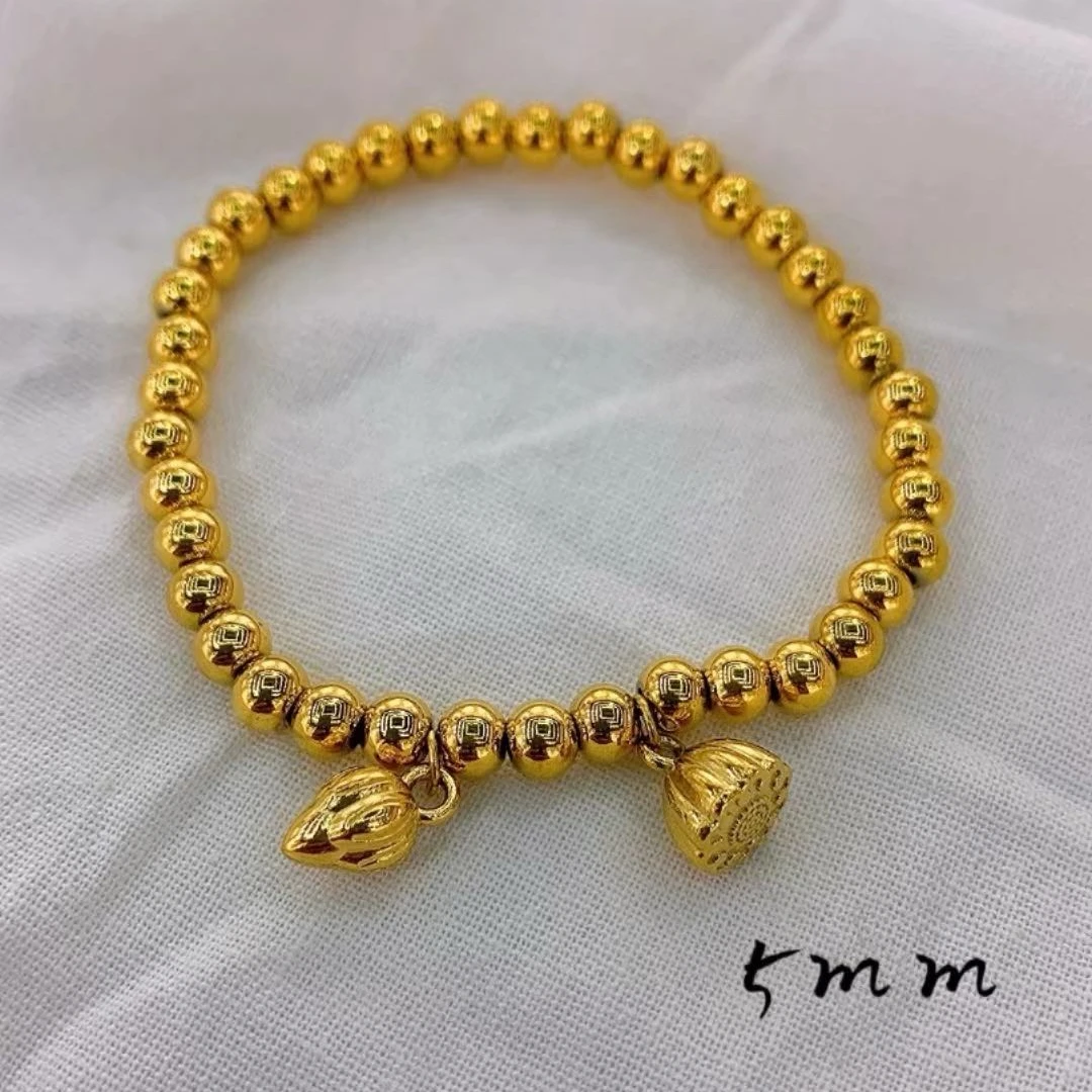 钛钢手链 小荷花手链