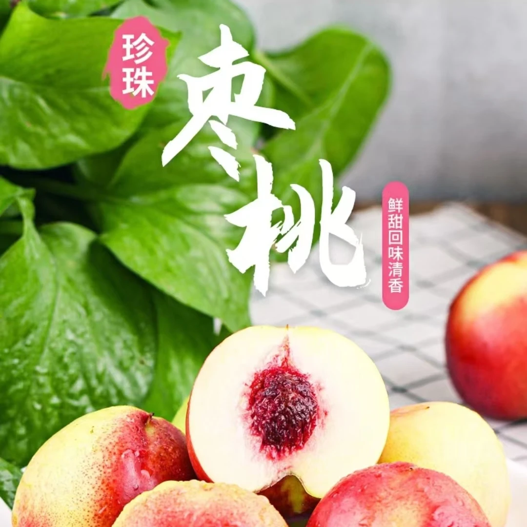 【桃中贵族】珍珠枣油桃精选爆甜枣味油桃离核纯甜脆硬桃子新鲜水果