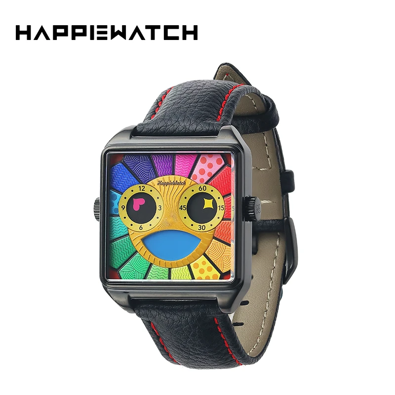 HappieWatch太阳花（小壳）腕表时尚潮流方个性国潮方形方块