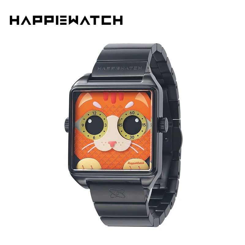 HappieWatch橘猫款（全面屏小壳）潮流时尚礼物情侣腕表