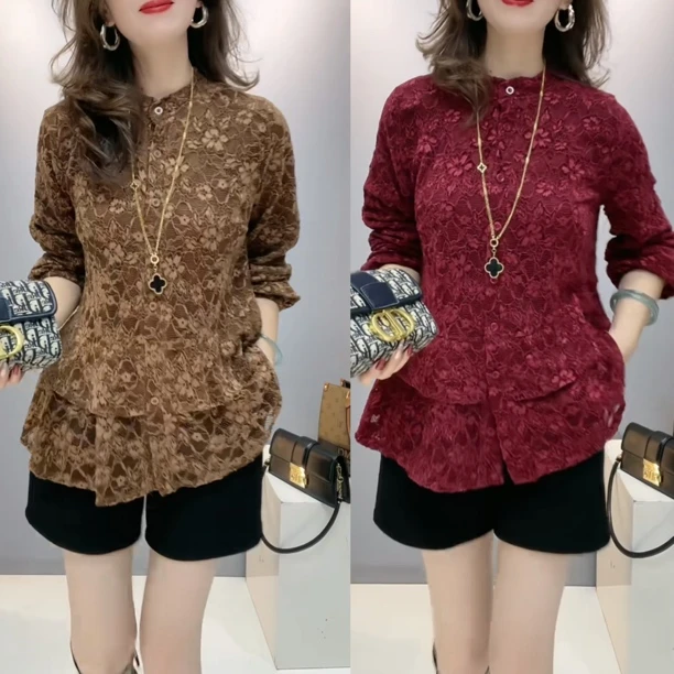 洋气衫女气质菲菲边洋气百搭衫女7848555