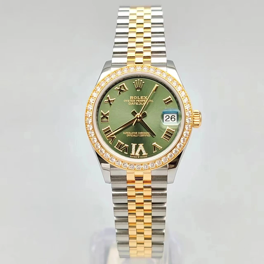 99新 Rolex/劳力士 日志/绿萝/278383/31mm/原钻/单表