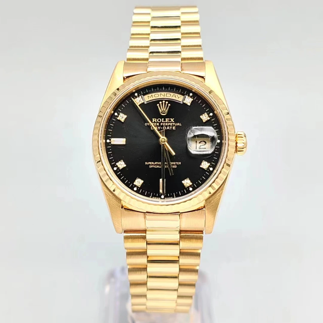 99新 Rolex/劳力士 拆单日志型18238/36mm/自动机械腕表原钻单表
