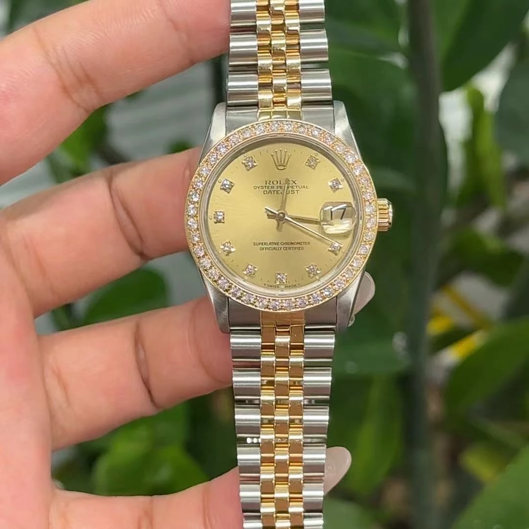 99新 Rolex/劳力士 小橘/68273/31/自动机械/内原钻外圈后钻/单表