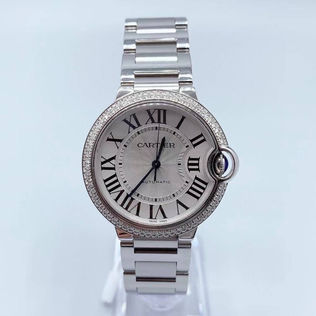 99新 Cartier/卡地亚 小橘/蓝气球/36mm/自动机械/后钻/单表/99新