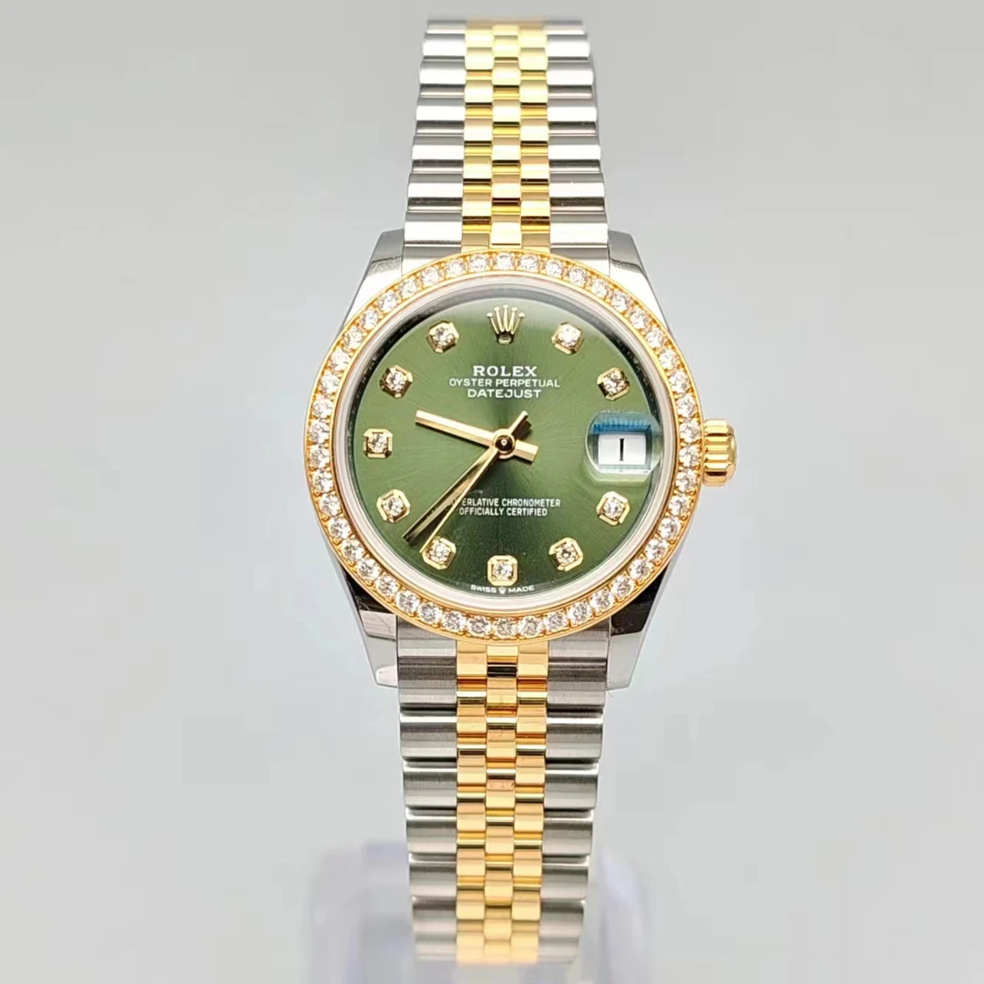 99新 Rolex/劳力士 日志/绿萝278383/31mm/自动机械/22年全套拆单