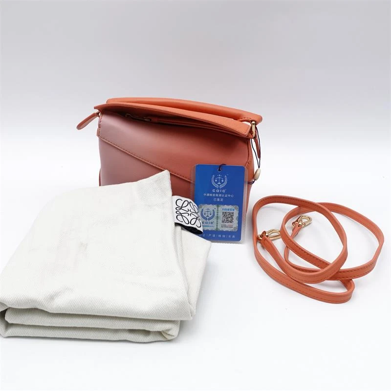 95新 LOEWE/罗意威 Puzzle小号橙色渐变单肩包/T_ZY0000259041