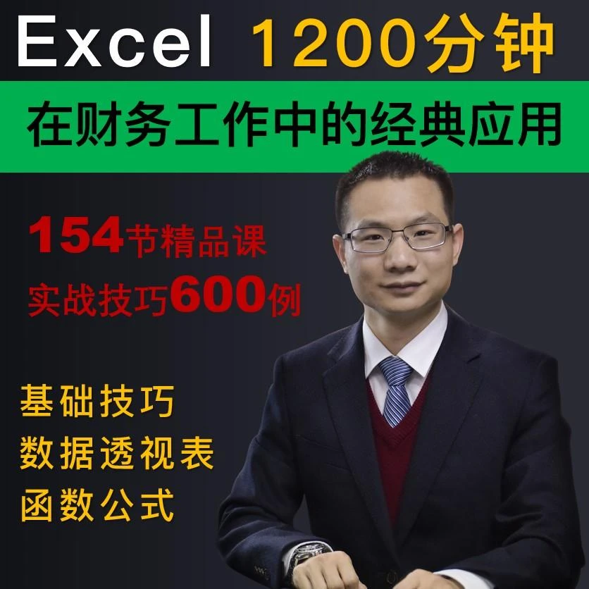 Excel在财务会计中的经典应用-154集20小时表格函数系统视频课程
