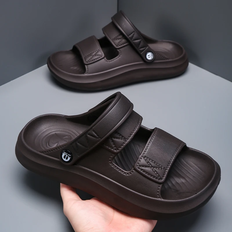 男士凉鞋外穿夏季2024新款司机开车防臭防滑踩屎感eva沙滩鞋男款