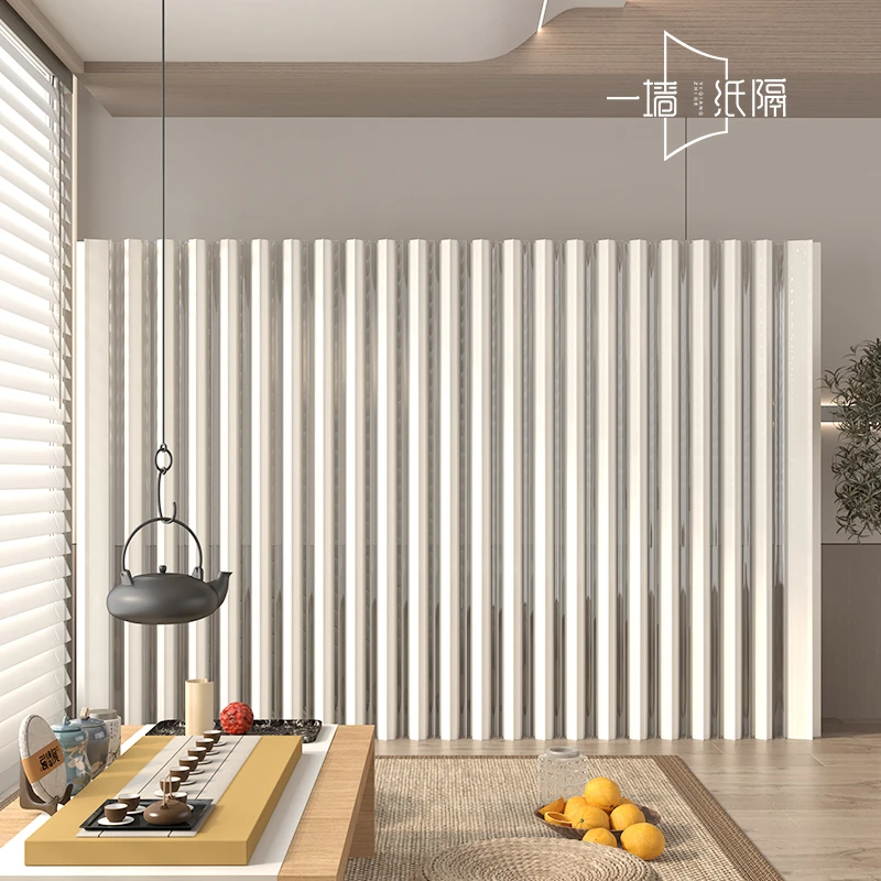 可折叠纸屏风客厅隔断直播间背景墙办公室隔断墙