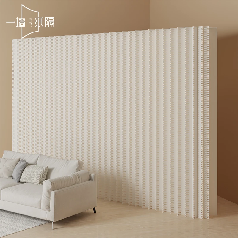 隔断屏风卧室办公室简易自装免打孔隔断可伸缩折叠移动背景墙