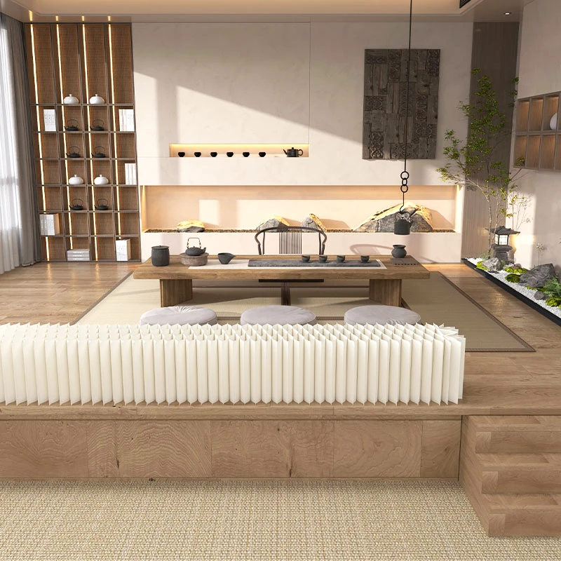 造景围纸隔挡墙客厅办公室橱窗咖啡厅造景艺术定制可折叠收纳隔挡