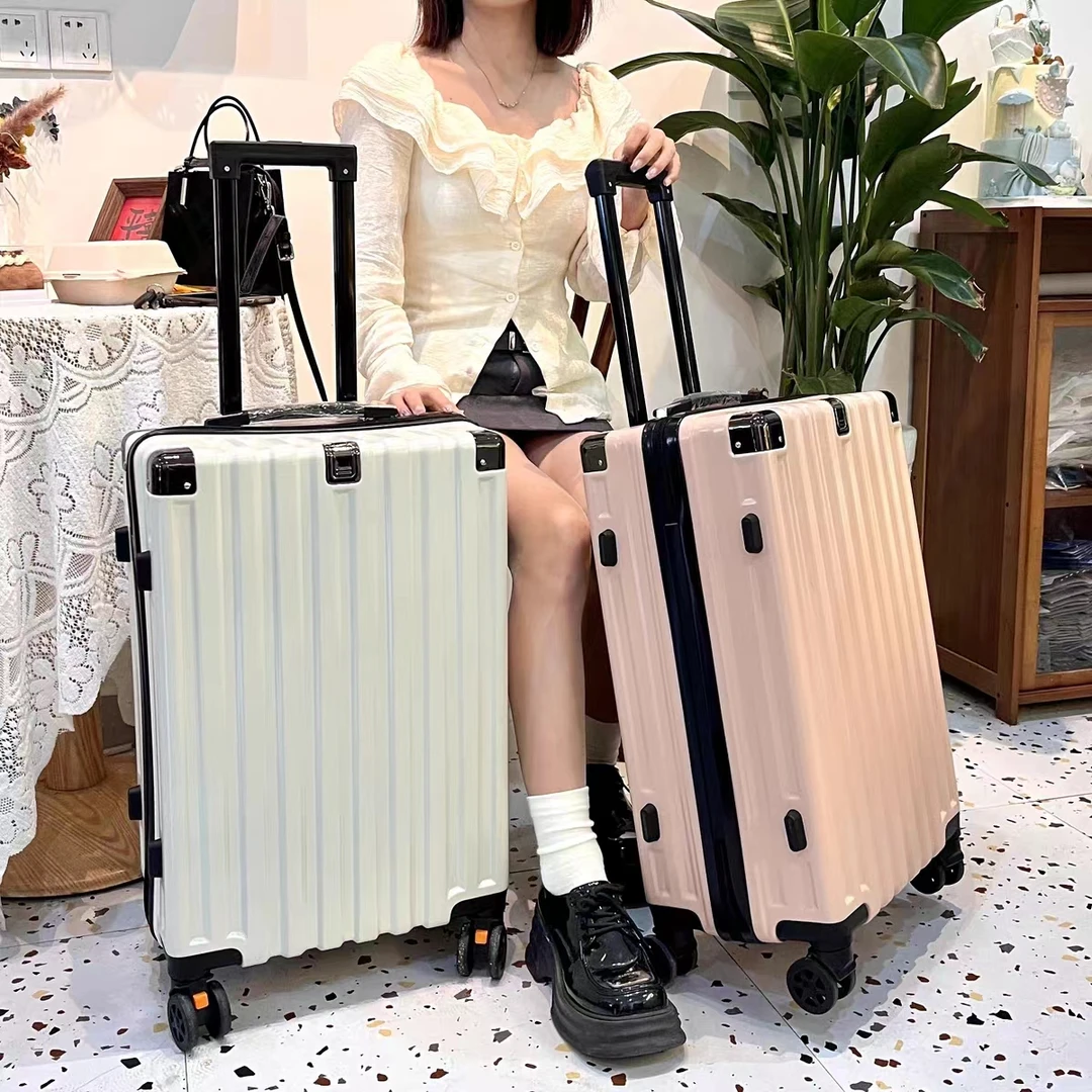 新款2023男女行李箱充电登机箱挂钩拉杆箱铝框ins皮箱登机行李箱