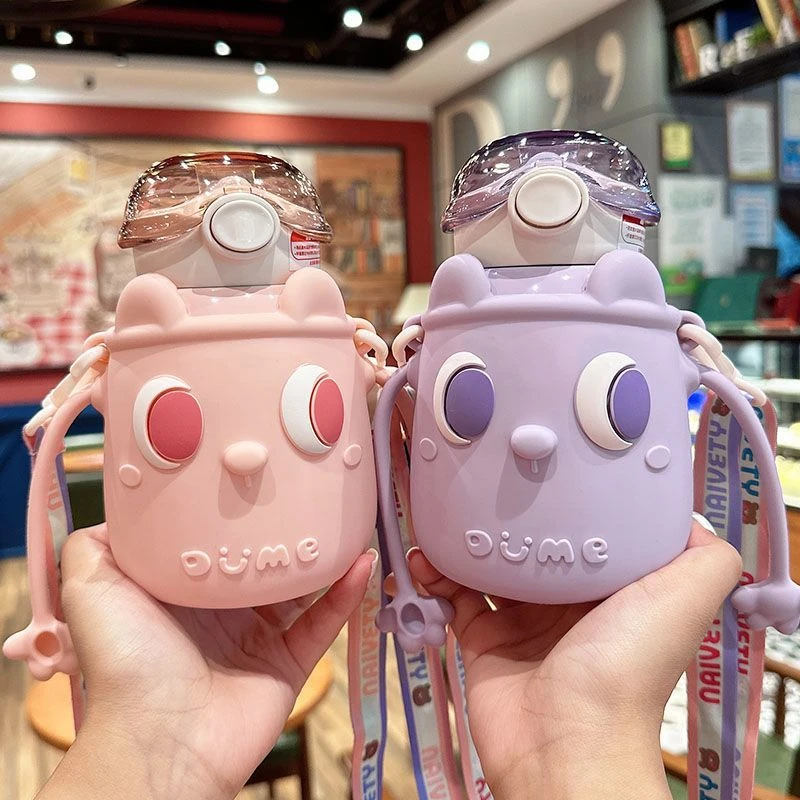 儿童保温杯大容量316不锈钢吸管直饮水壶便携男女孩水杯上学专用