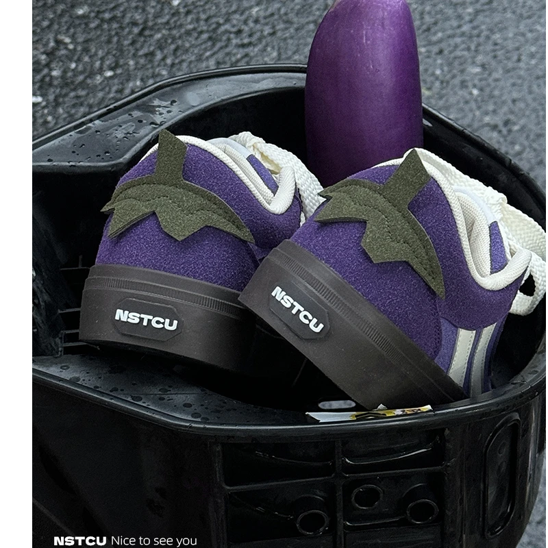 NSTCU·【茄子】2025年春夏季新款色百搭休闲鞋原创设计厚底小众板鞋