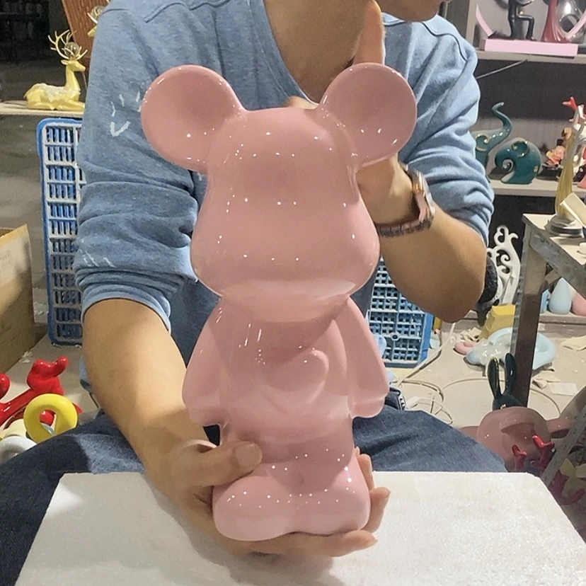 【闪购商品】陶瓷摆件粉色爱心熊