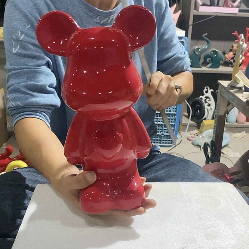 【闪购商品】陶瓷摆件红色爱心熊