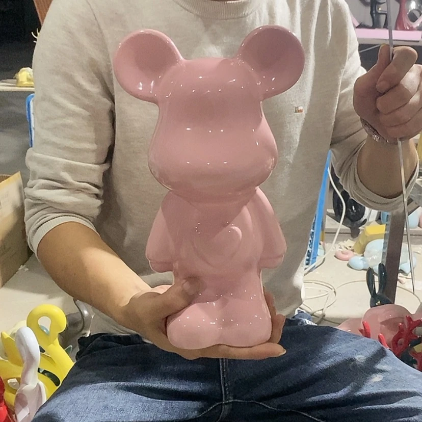【闪购商品】陶瓷摆件粉色爱心熊