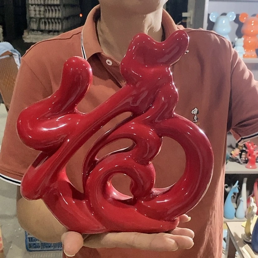 【闪购商品】陶瓷摆件红福