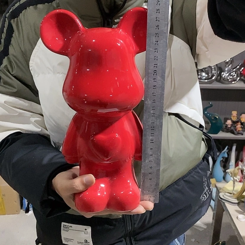 【闪购商品】陶瓷摆件红色爱心熊