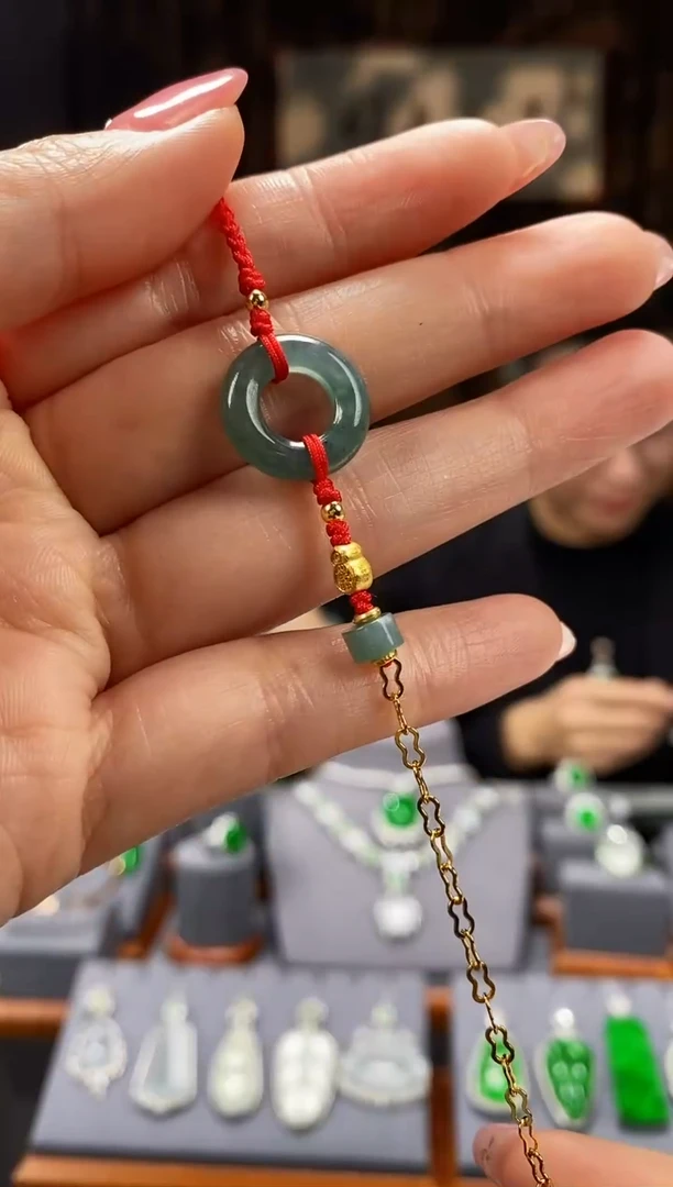 【闪购商品】翡翠手链银S925镶嵌手链