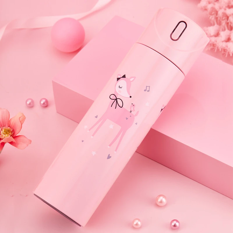 新智能保温杯女士提醒喝水杯子高颜值情人礼物水杯女生360ml简约